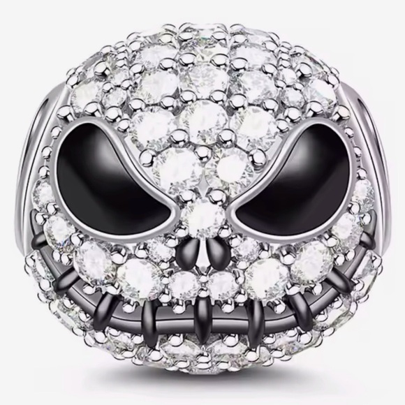 Bracelet Charm for Pandora Disney’s Jack Skellington Sterling Silver - Picture 2 of 8